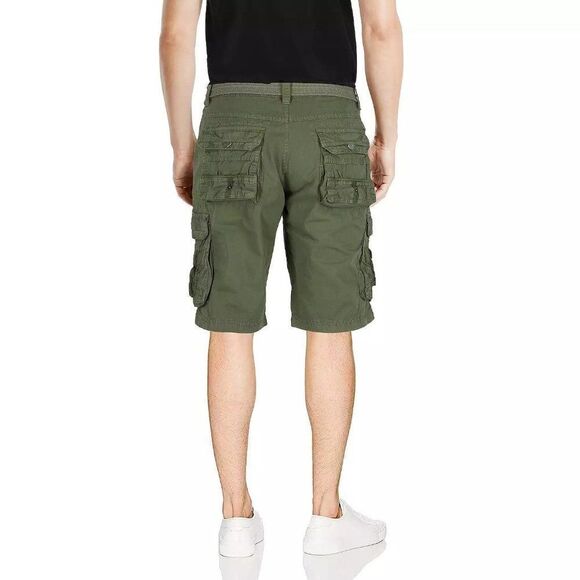 X-Ray Men's Belted Double Pocket Cargo Shorts - Picture 2 of 2